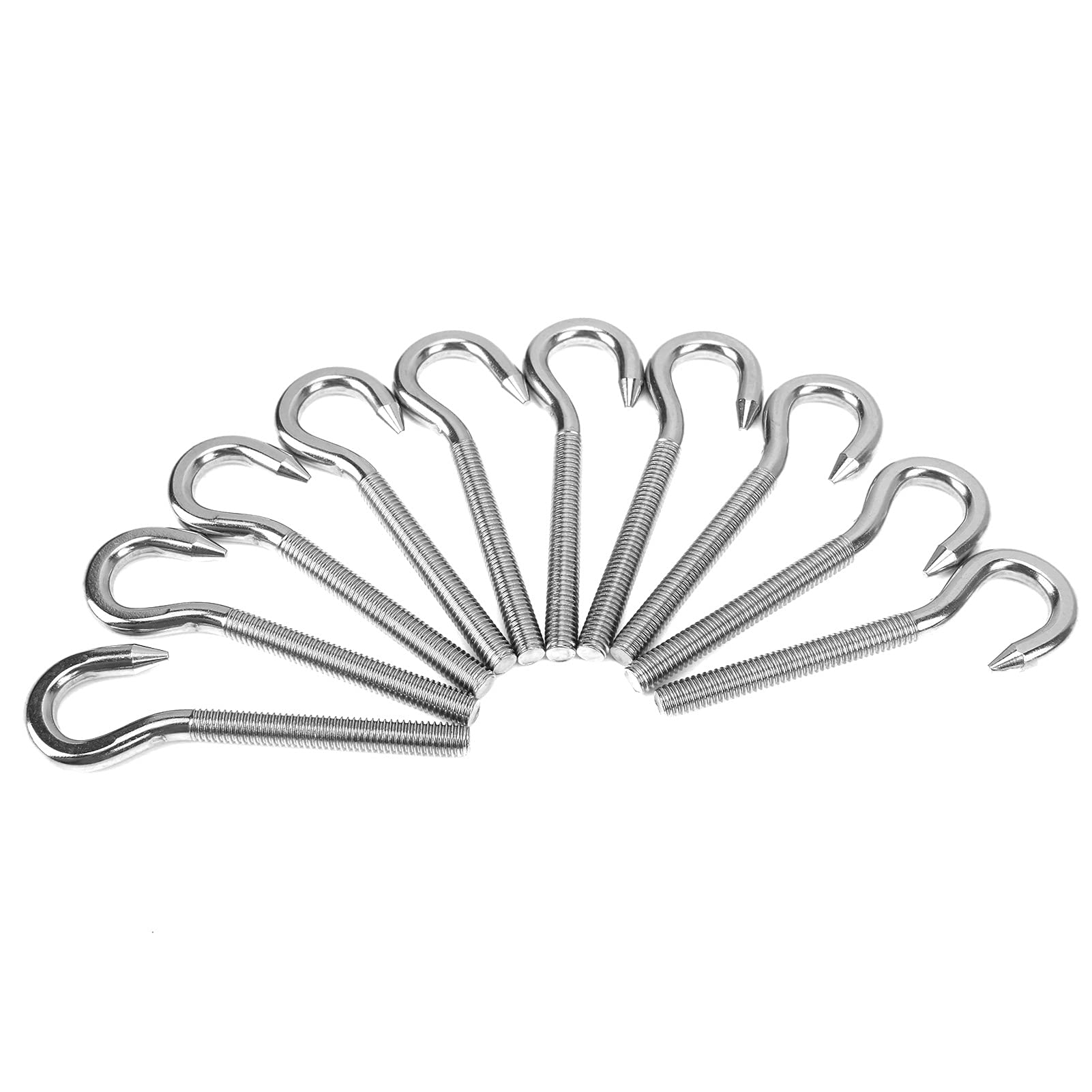 Lot De 10 Crochets à Vis En Acier Inoxydable Haute Dureté Pour Gobelets De L'industrie Chimique Et Des équipements Mécaniques (M4