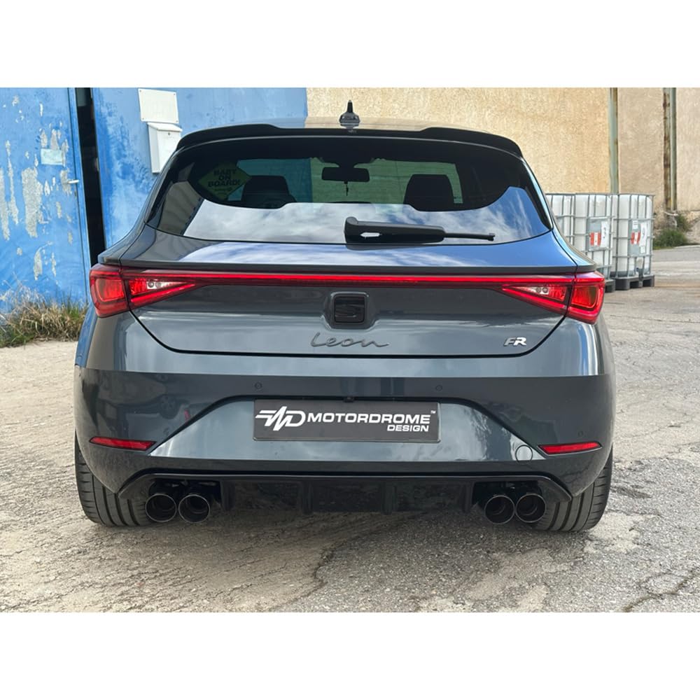 Faldón de Parachoques Trasero (difusor) Compatible con Seat Leon IV (KL1) FR 2020- (ABS)