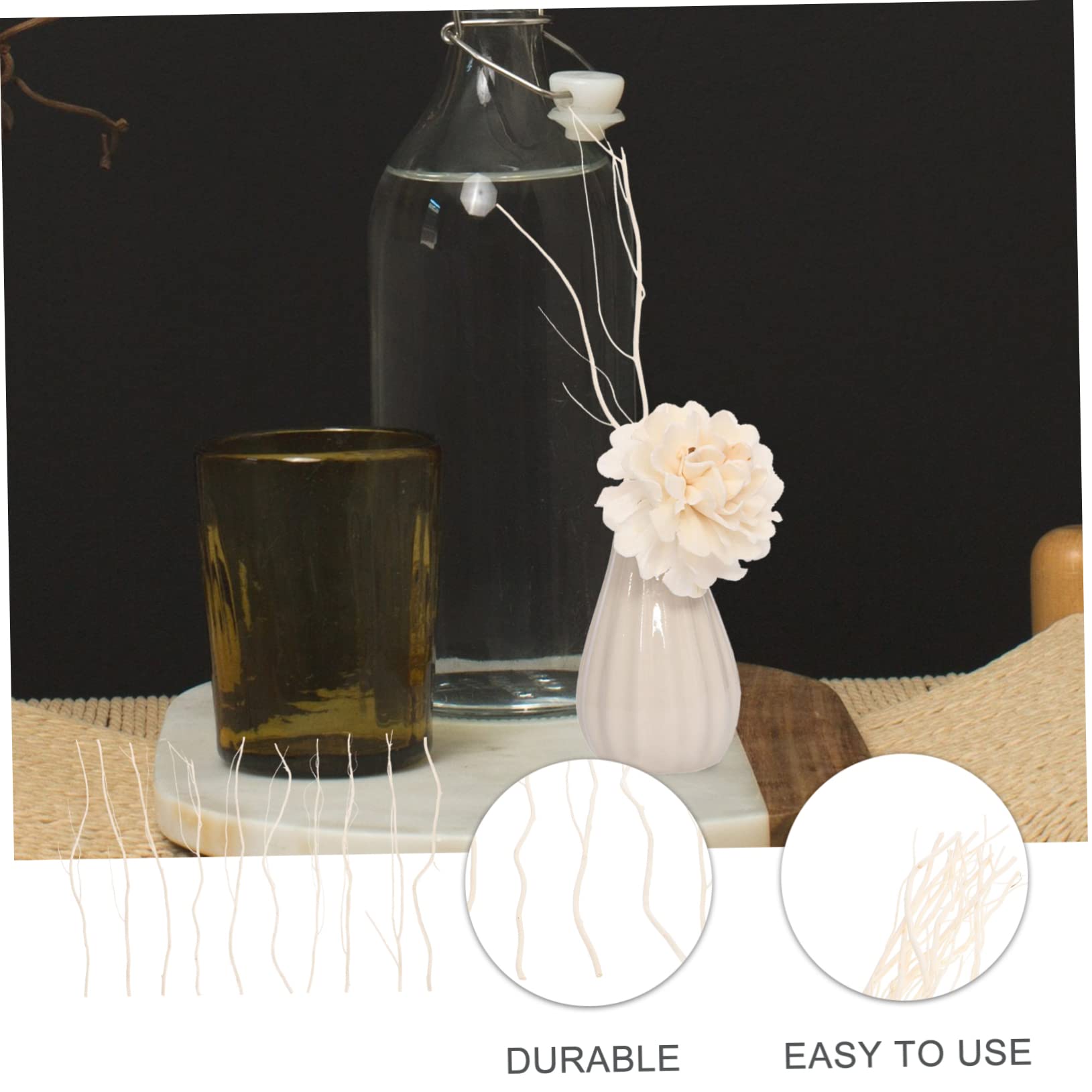 Housoutil 10pcs Willow Diffuser Sticks for Essential Oil Diffuser Decorative Aroma Sticks for Room Fragrance Safe and Decor