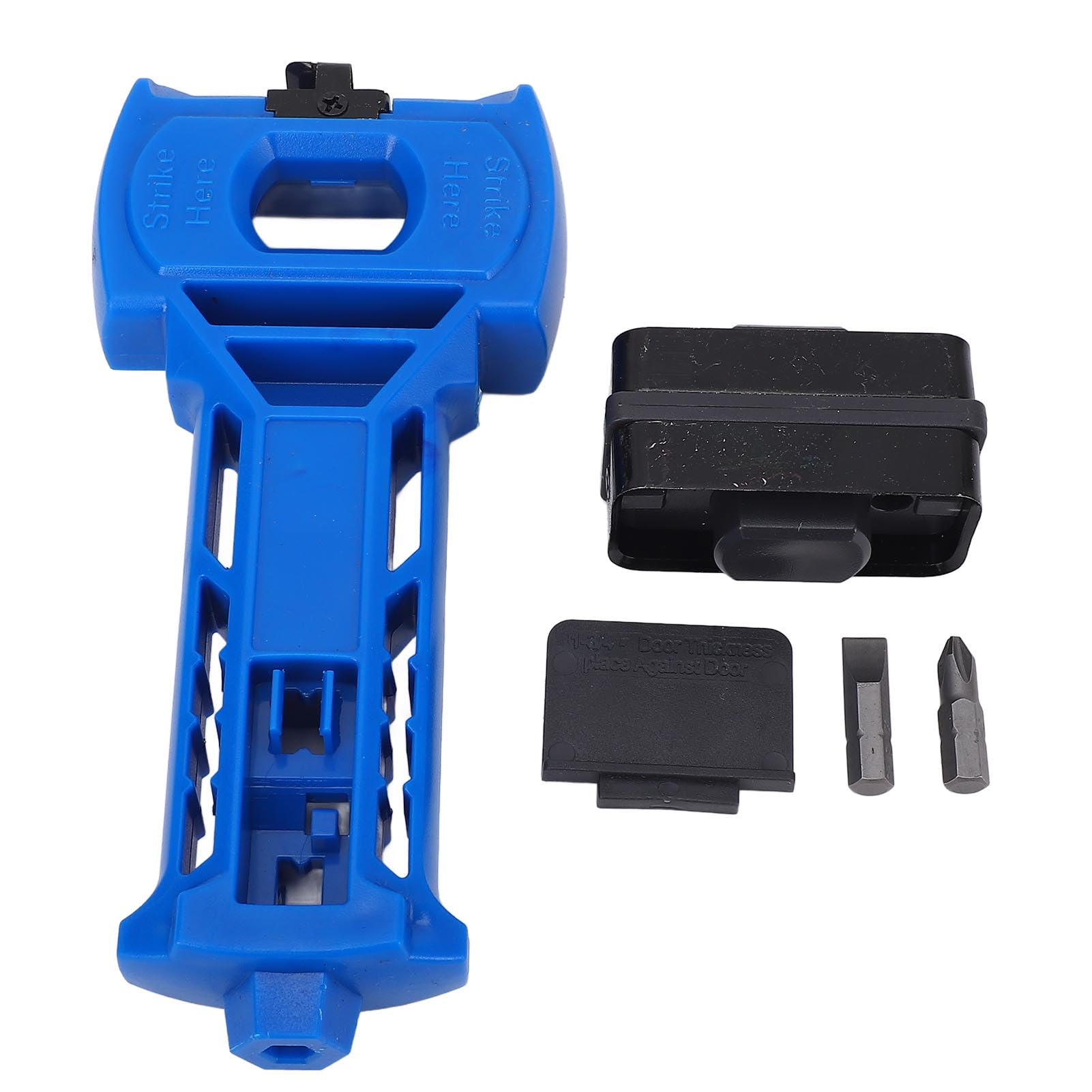 Door Latch Mortise Tool Chiseling Kit Install Latch 1-3/8in 1-3/4in Doors Blue