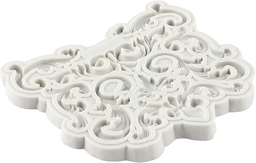 Miniatura 4 de Molde de fondant barroco Curlicues Scroll Lace Moldes de silicona Molde de filigrana 3D esculpido para decoración de pasteles de azúcar Decoración