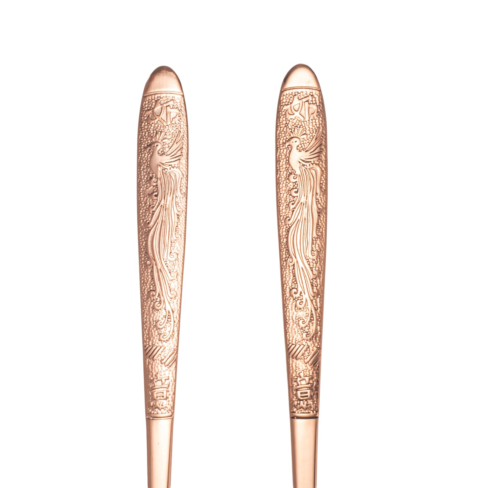 Pure Copper Flatware - Beautiful Chinese Design -8
