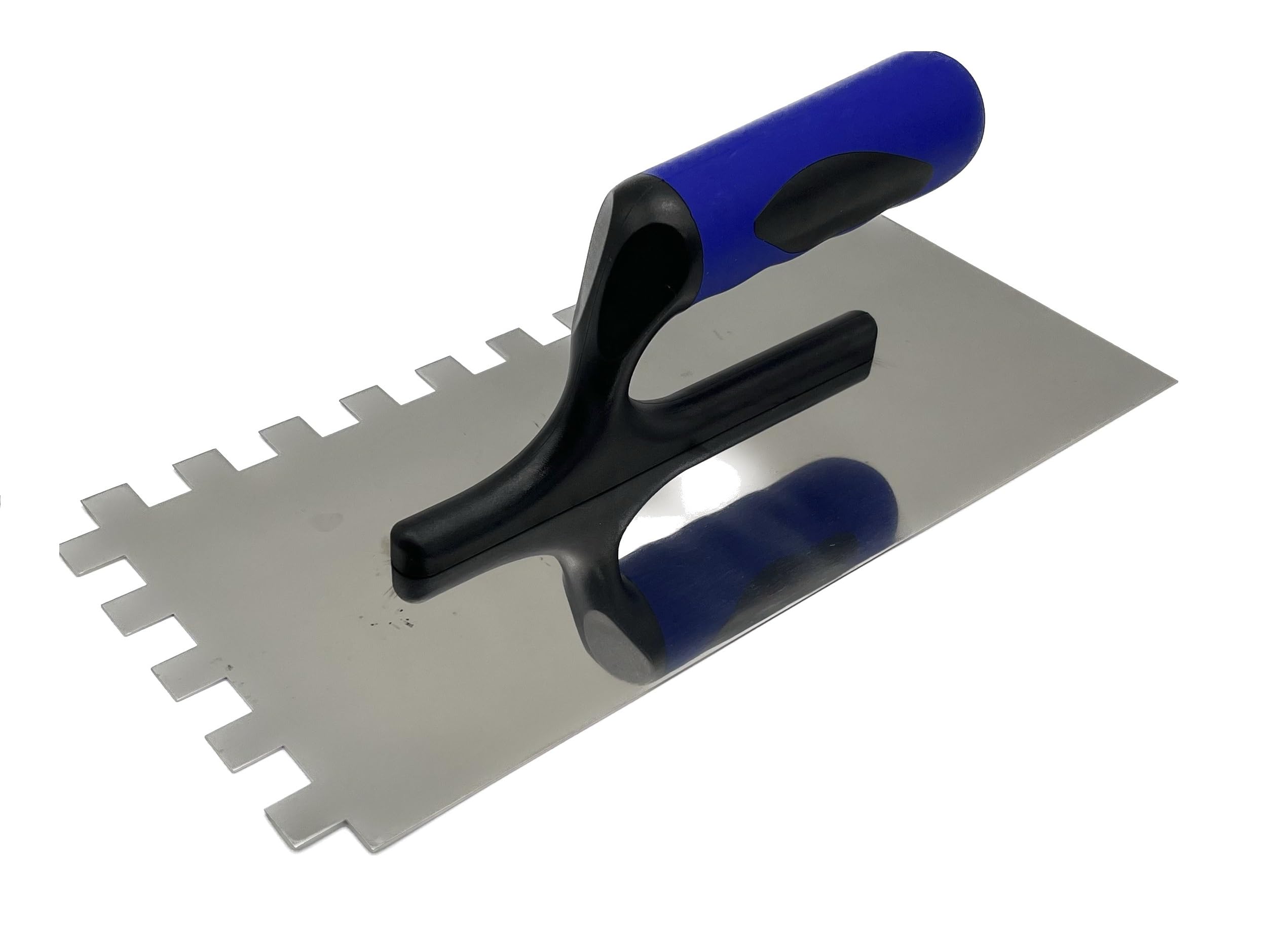 6-8-10-12mm Stainless Steel Soft Grip Serrated Trowel (12mm Serrated Trowel)