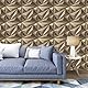 Art3dwallpanels PVC 3D Wandpaneel Diamant für Innenwand Dekor, Wanddekor PVC Panel, 3D Strukturierte Wandpaneele, 12 Stück Fliesen Antik Gold