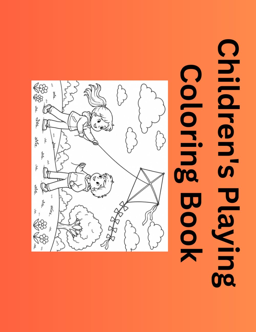 Children's Playing: Coloring Book