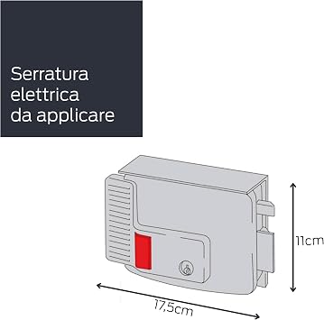 CISA Electric Lock, 12 V, Galvanised, Silver, 11731601, 12 voltsV