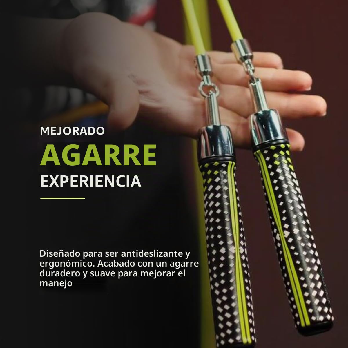 Hererope - Cuerda de saltar con peso de 1/4 libras para fitness
