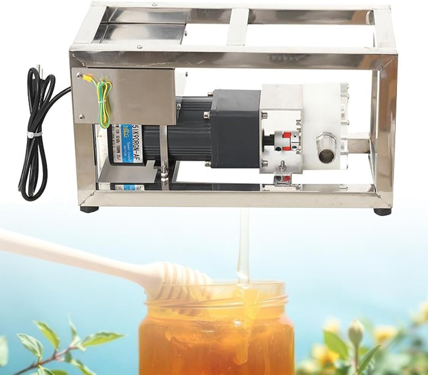 Honey Transfer Pump, 6-10L/Min Electric Viscous Liquid Pump with Speed Adjustment for Honey, Sesame Paste, Peanut Butter, Concentrated Juice