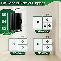 Vista 3 de BRODI 18 Combo Pack Travel Vacuum Bags with Pump - Space Saver & Travel Essentials, Clothing & Luggage Vacuum Seal Bags