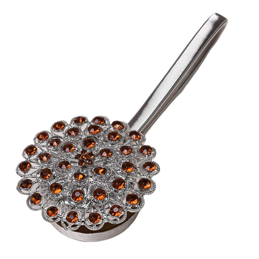 Lot de 10 embrasses de rideaux magnétiques en diamant pour décoration de maison, bureau, café, 30 cm