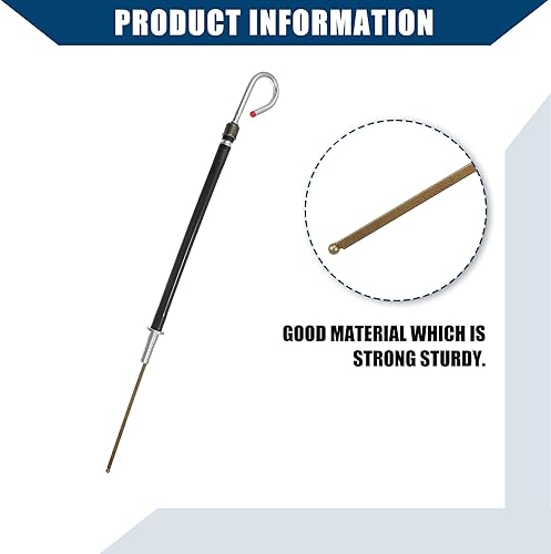 Miniatura 7 de Varilla de nivel de aceite para motor 6BT / Varilla de nivel de aceite/duradera/metal/1 unidad/tono plateado