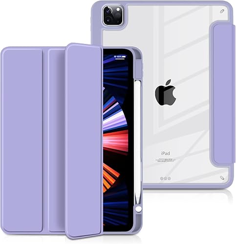 Batianda Funda híbrida para iPad Pro de 12.9 pulgadas 2022 M2 2021 (5 generación), iPad Pro de 12.9 pulgadas de 4 y 3 soporte para lápices