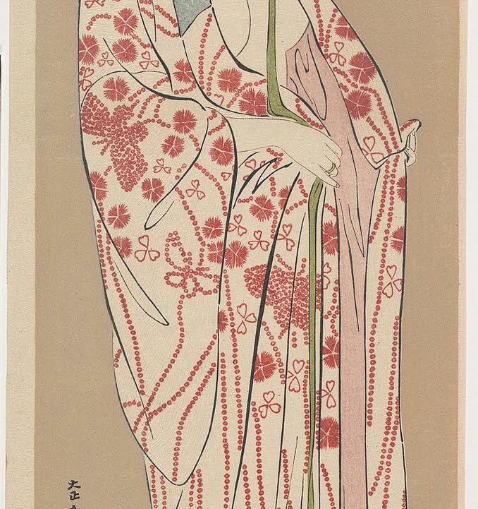 橋口五葉　長襦袢の女 橋口五葉「長襦袢の女」木版画 絵画買取・販売の小竹美術