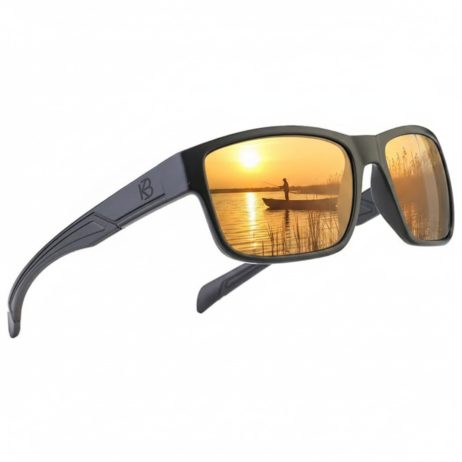 Gafas de Sol Genuinas de Vidrio Polarizadas de Alta Definición Hombres y Mujeres, Diseño Italiano, Anti-reflejo, UV400, Lentes de Vidrio Verdadero Corning
