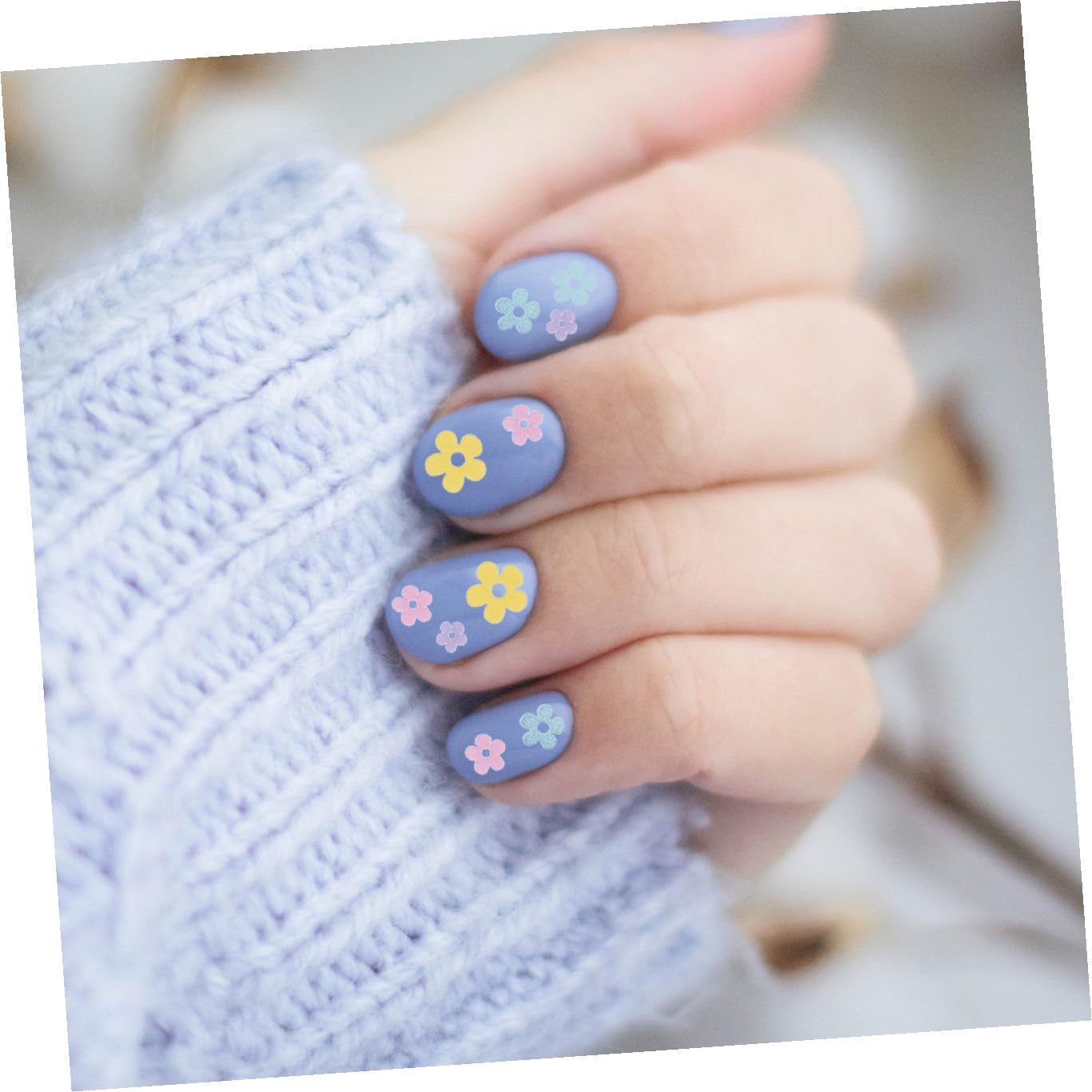 5 Set Adesivi Per Unghie Fiori Decorazioni Autoadesive Per Nail Art Per Manicure Diy E Decorazioni Unghie Facili Applicare E Design Per Look Unico 6 Fogli*5