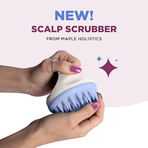 Miniatura 9 de Juego de champú de biotina con limpiador de cuero cabelludo, cepillo de champú para el cabello y exfoliante de silicona para el cuero cabelludo con