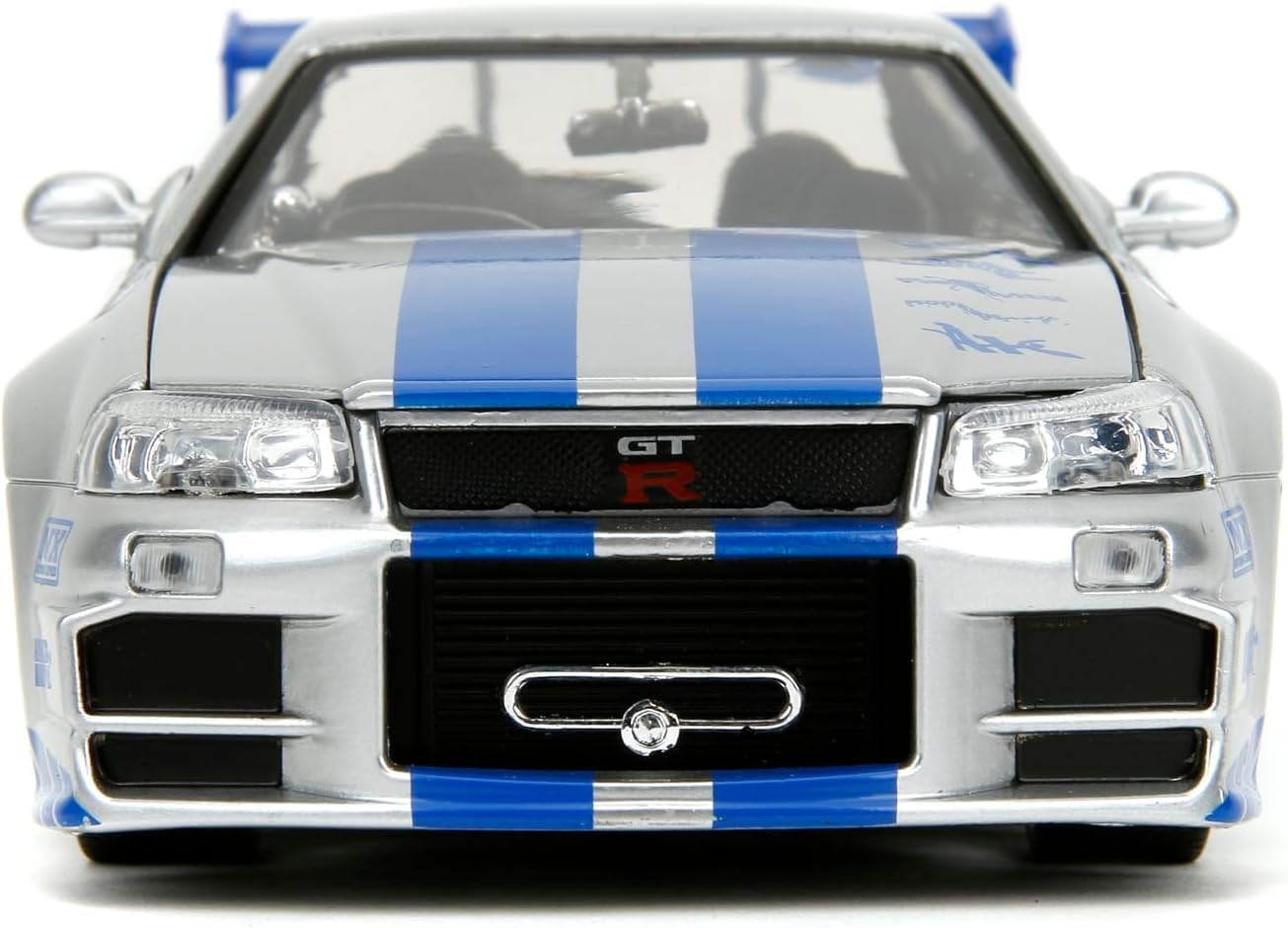 jada 1/24 日産 スカイライン GTR R34 Amazon.com: Jada Toys – 97158 – Nissan Skyline GTR R34 – Fast and
