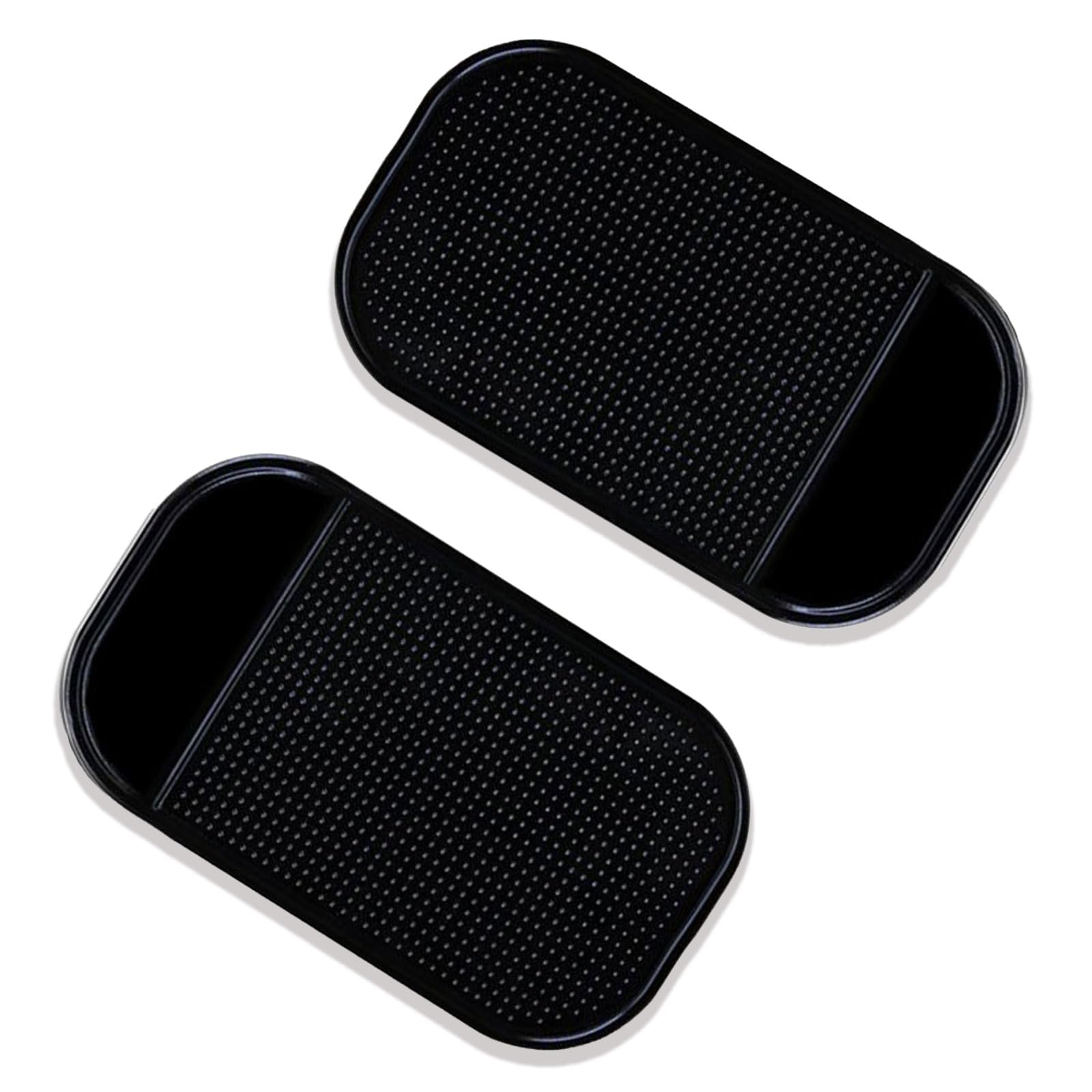 2 Stück Auto Armaturenbrett Anti Rutsch Matten,Antirutschmatte Anti Rutsch Matte,Silikon-Fixiermatte,Waschbare Silikon Gel Auto Innenmatte zum Halten von Handy Schlüssel Sonnenbrille Münzen-140×80mm