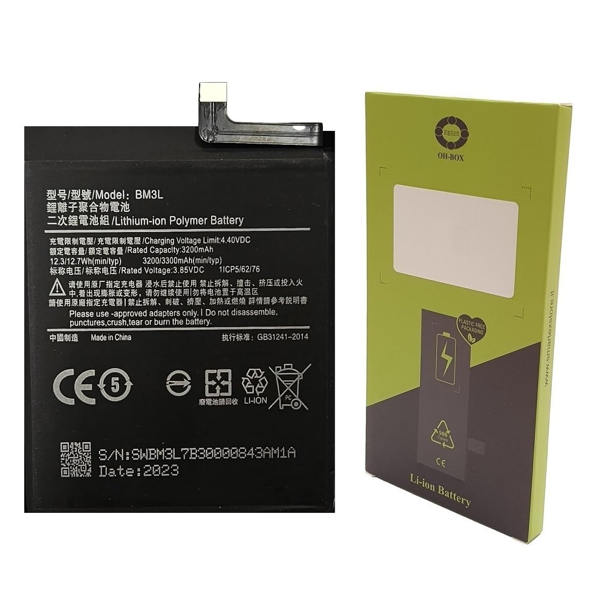 OH-BOXBattery compatible with Xiaomi BM3L Mi 9 (M1902F1G)