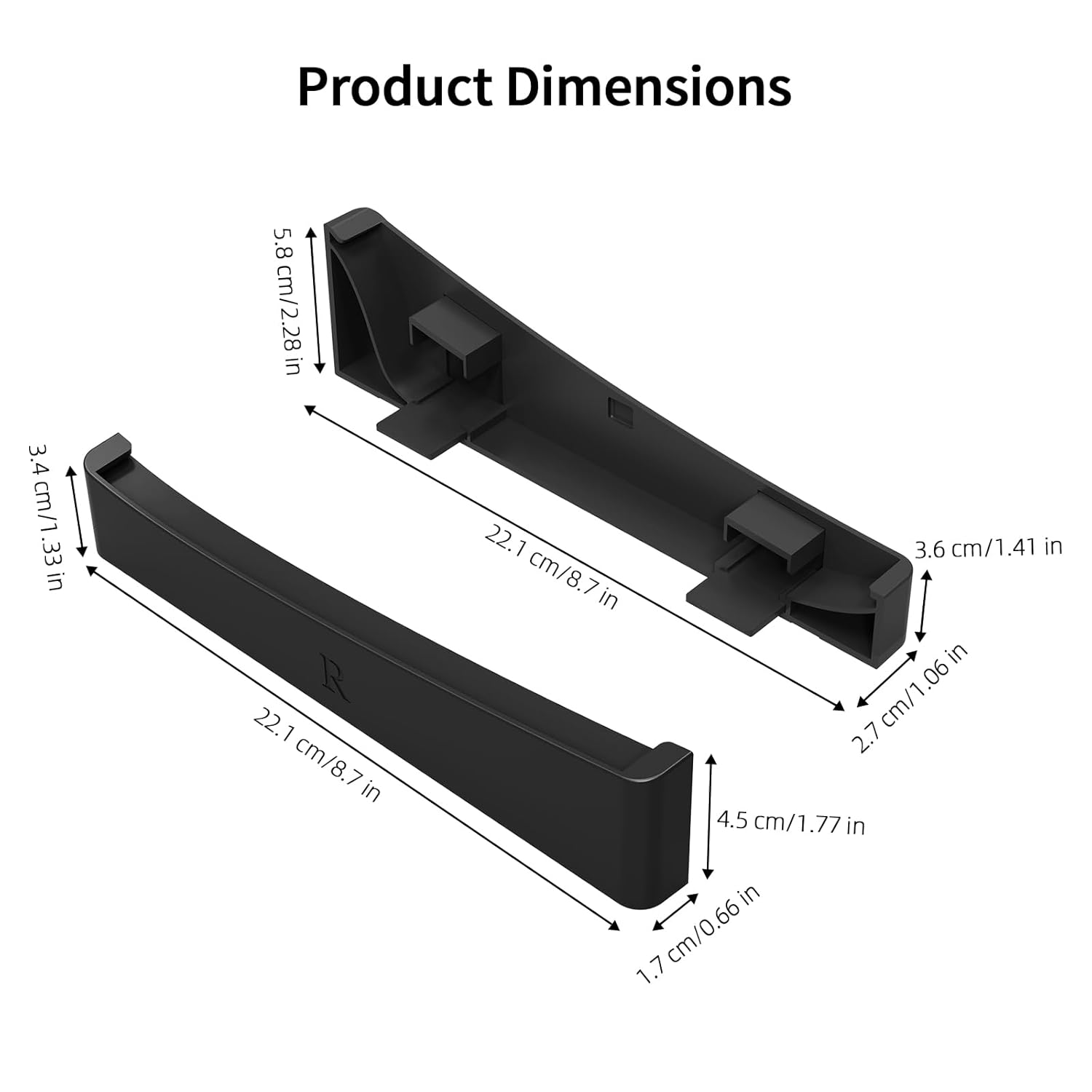 Horizontal Stand For PS5 Slim,Game Console Base Stand Holder Accessories Compatible For PS5 Slim Disc&Digital Edition,Desk Stand Bracket with Nom-Slip Pads