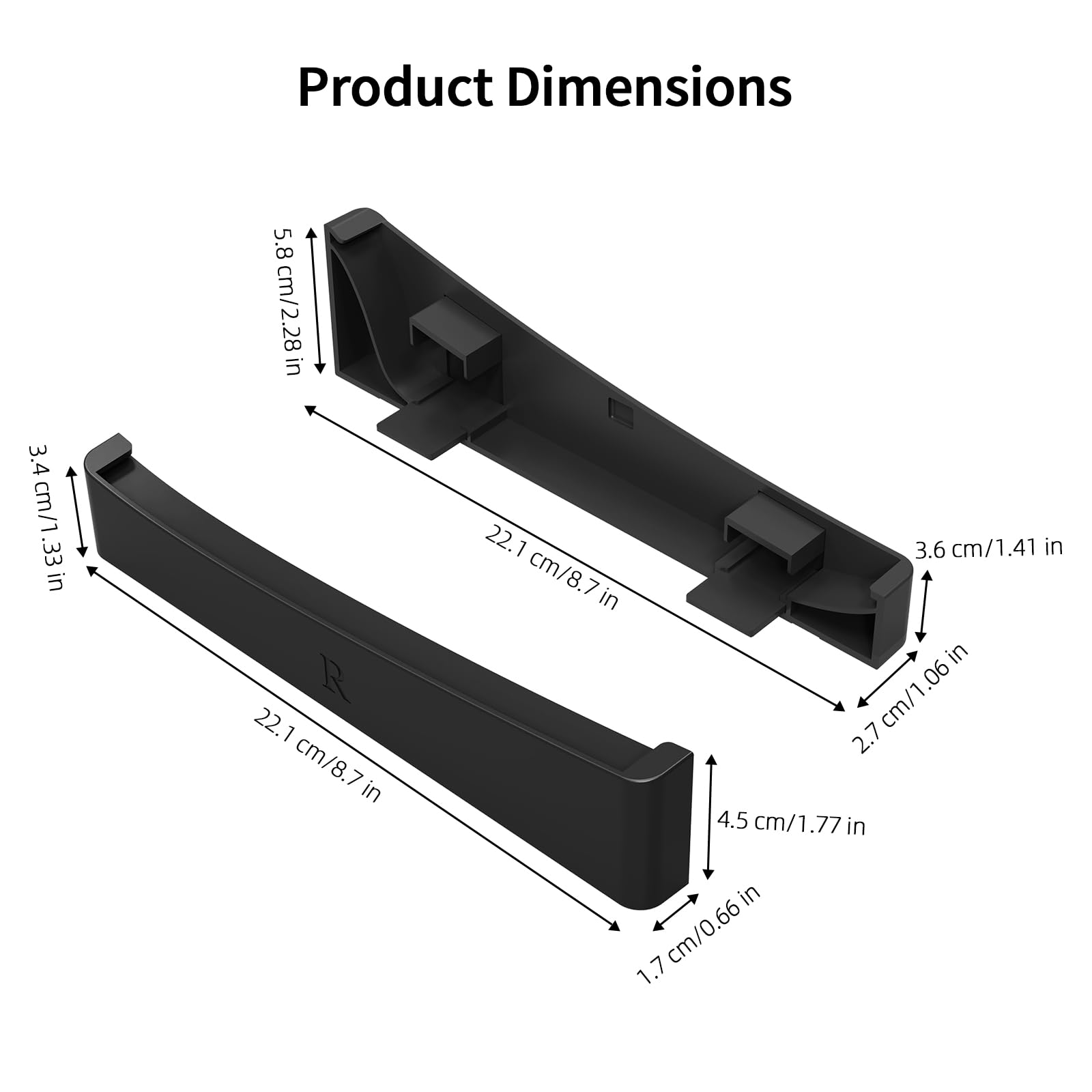 BeisDirect Soporte horizontal para consola Sony PS5 Slim, soporte base compatible con discos PS5 y edición digital PS5 Slim accesorios con almohadillas antideslizantes (negro)