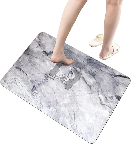 Miniatura 1 de Tapete de ducha antideslizante súper absorbente de secado rápido para bañera, encimera de cocina y suelo de baño, lavable a máquina (15.7 x 23.6