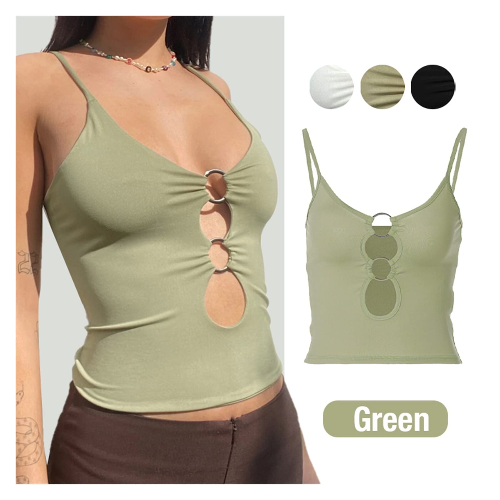 Top da donna con canottiera senza spalline Top da indossare for feste