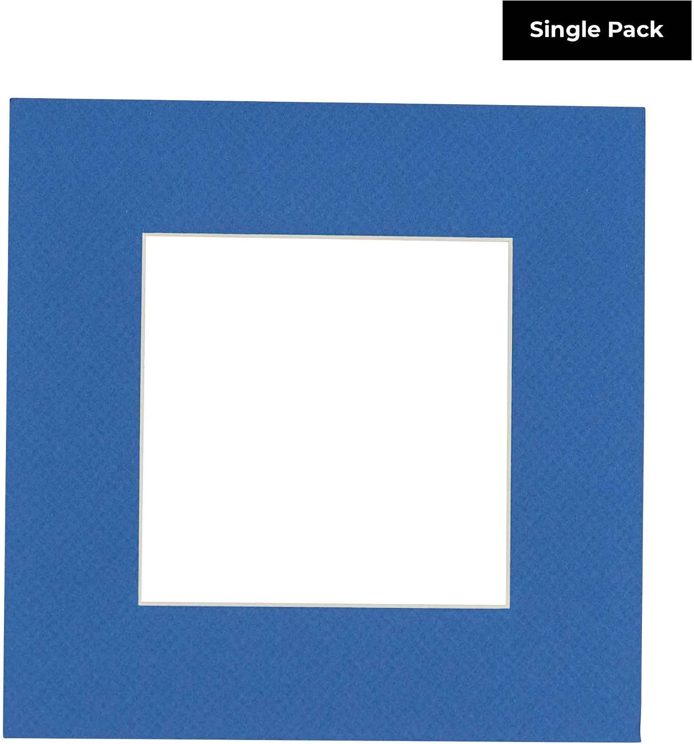 12x12 Mat for 16x16 Frame - Precut Mat Board Acid-Free Royal Blue 12x12 Photo Matte For a 16x16 Picture Frame, Premium Matboard for Family Photos, Show Kits, Art, Picture Framing, Pack of 1 Mat