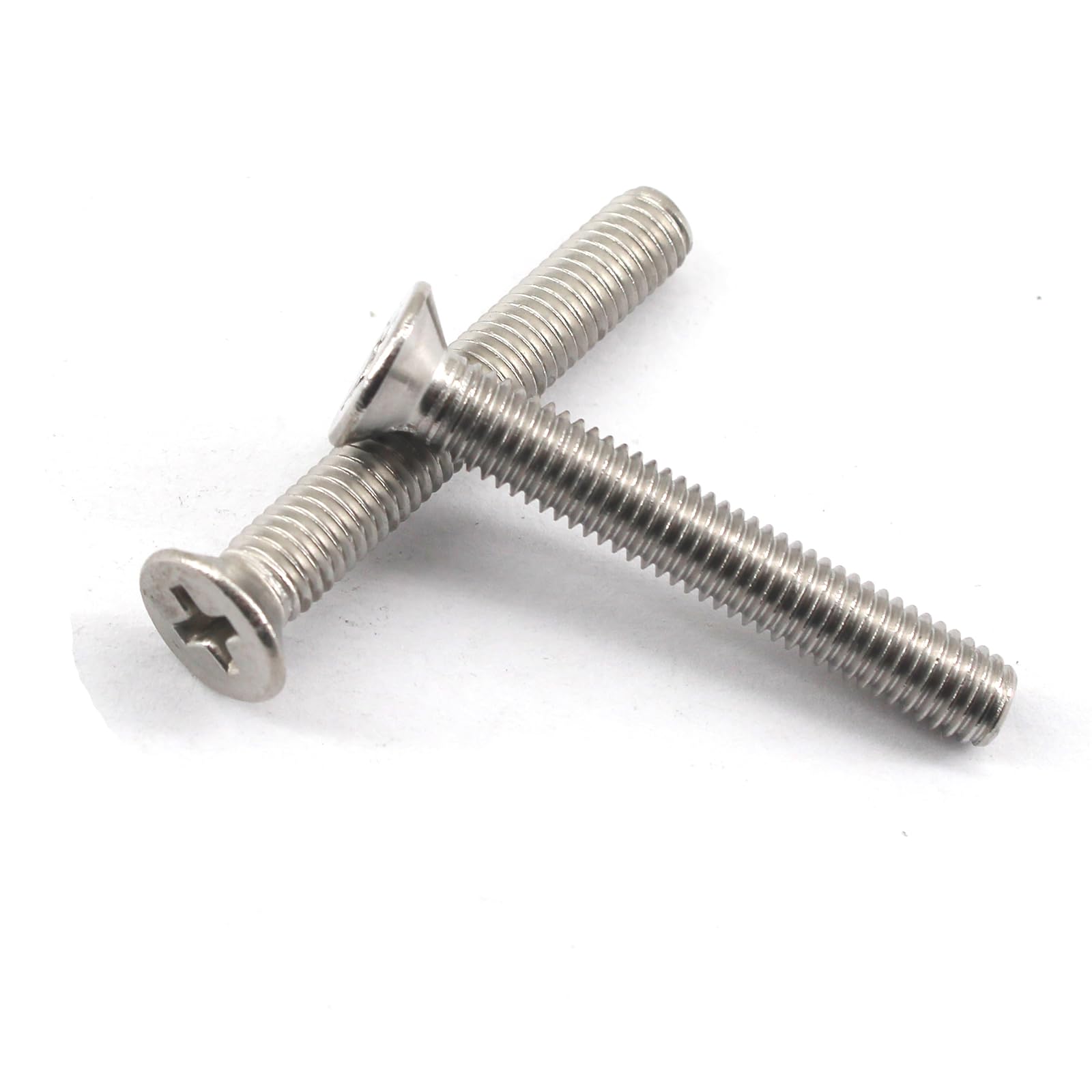 40Pcs M6x60 Stainless Steel Phillips Screws Bolts Flat Head Cross Countersunk Screws - Image 2