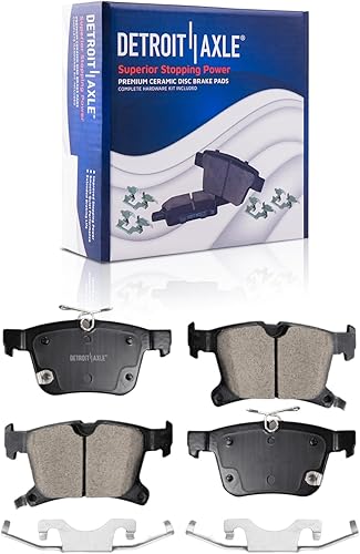 Miniatura 23 de Detroit Axle - Kit de frenos para Ford Transit Connect 2018-2023, rotores de freno de disco Pastillas de freno de cerámica con reemplazo de