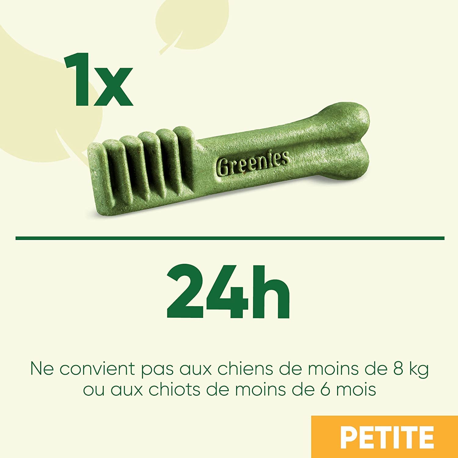 GREENIES Original Petite – Friandises à mâcher pour petit chien – 20 sticks pour une bonne hygiène bucco-dentaire – 1 sachet de 340g