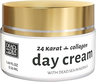 Dead Sea Collection 24 Karat & Collagen Day Cream for Face (1.69 fl.oz)