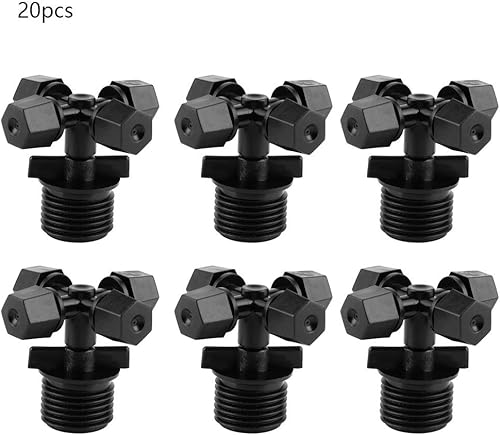 Miniatura 6 de TOPINCN 20Pcs Nozzle G12in Greenhouse Agricultural Agricultural Products Irrigation External Thread Spray Nozzle