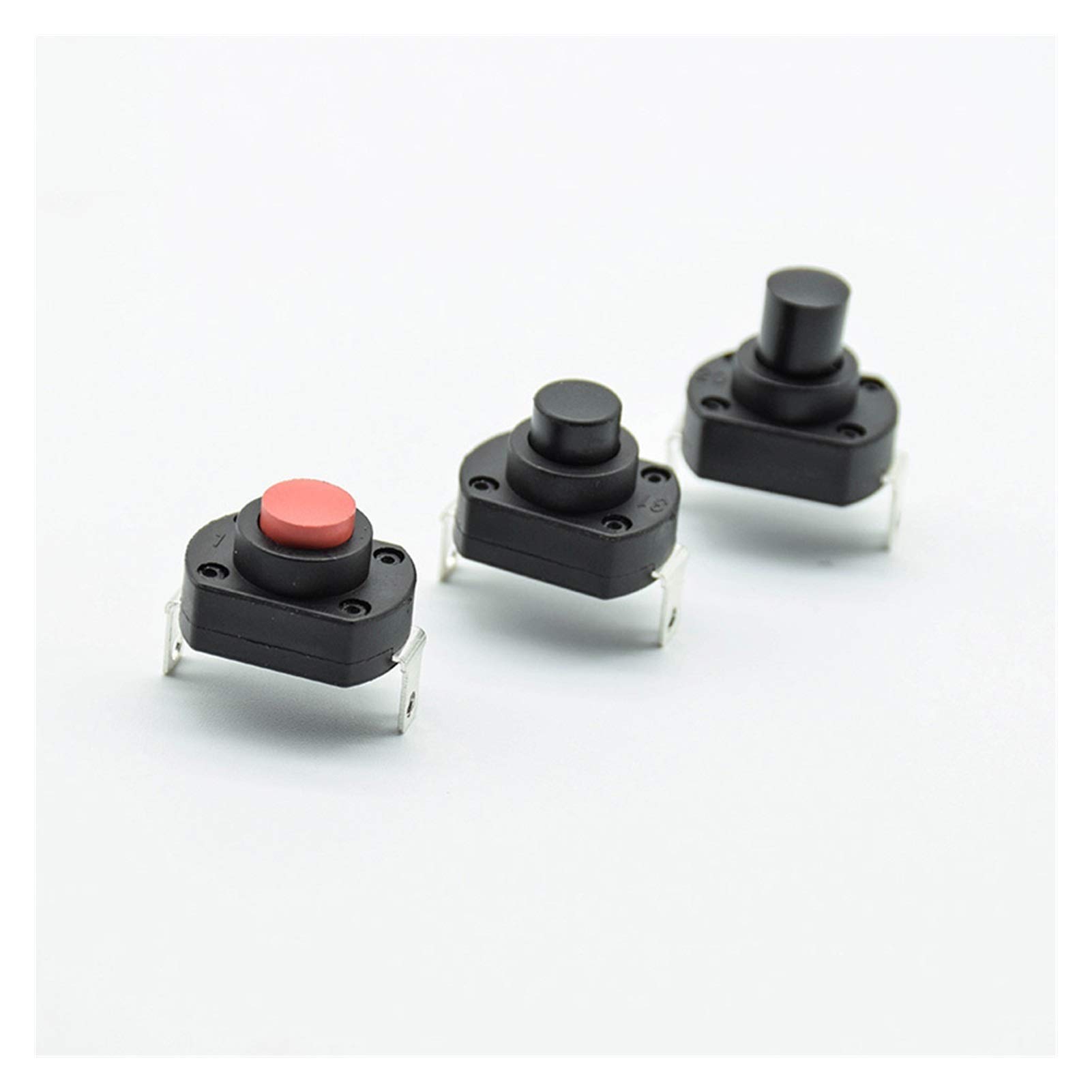 Micro interrupteur d'alimentation 10A commutateurs industriels 4 pièces bouton poussoir hauteur 18.5mm