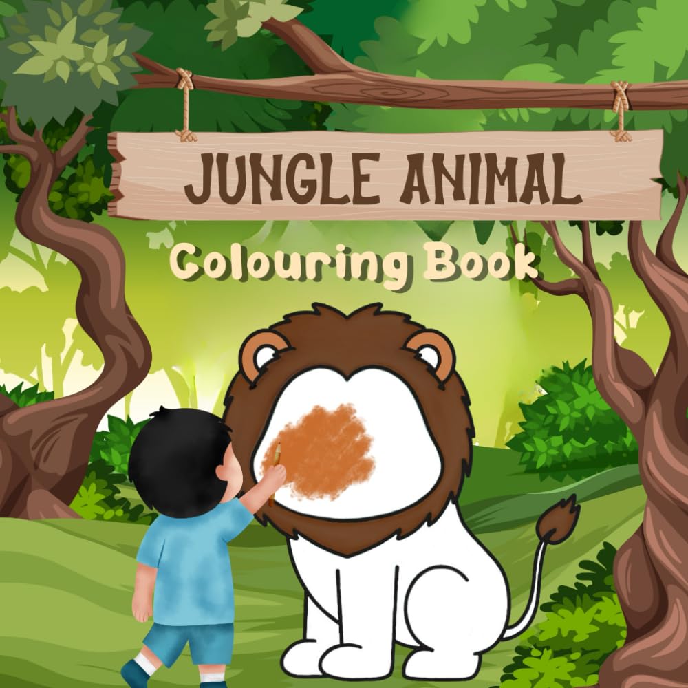 Muslims Colouring Book: The Jungle |: Fun and Easy | Faceless Jungle Animals