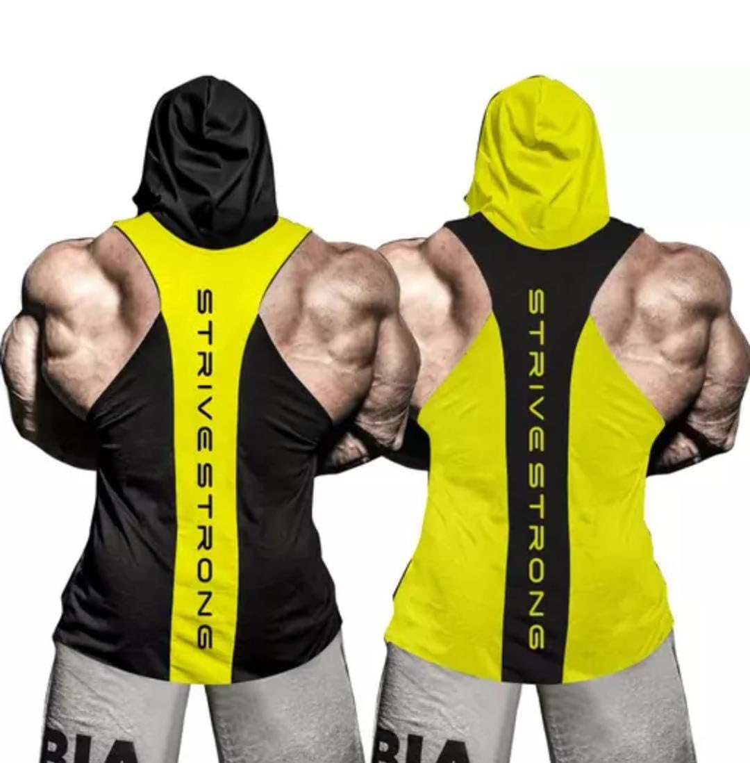 Men's Regular Sleeveless Polyester Gym Vest - Workout Tank Top for Fitness Enthusiasts Combo of 2 | 41Vests-image-15