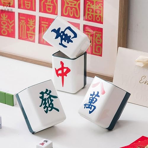 Miniatura 7 de LmlJoo Mahjong - Taza de café 135fl oz regalos de Mahjong para mujeres y hombres regalos divertidos para los amantes de Mahjong azul