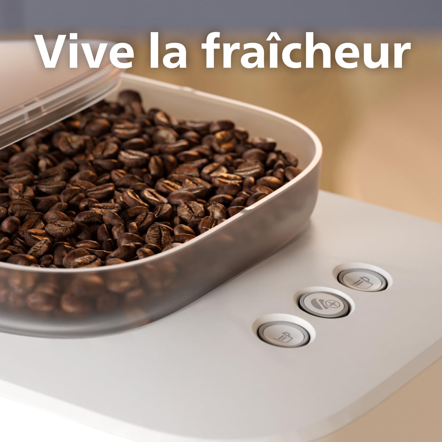Philips Baristina Machine à expresso, Mouture, tassage et infusion automatiques, 16 bars, Expresso, Lungo, Format compact, Blanc naturel avec porte-filtre blanc, Machine à café avec broyeur BAR305/00
