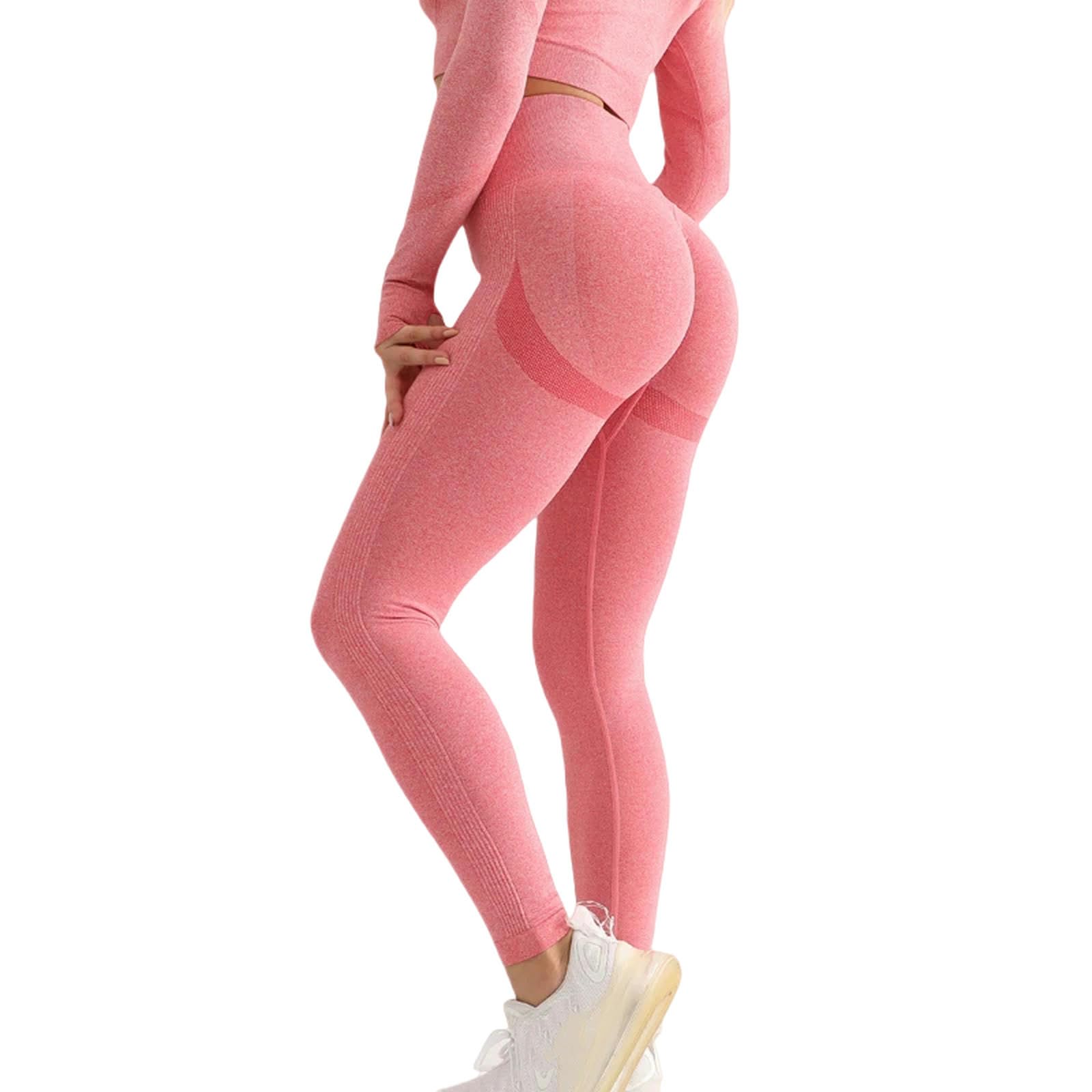 VALGRE Legginsy dla kobiet UK fitness damskie sportowe bezszwowe legginsy wysoka talia elastyczne solidne legginsy do jogi siłownia jogging szybkoschnące -szary-M