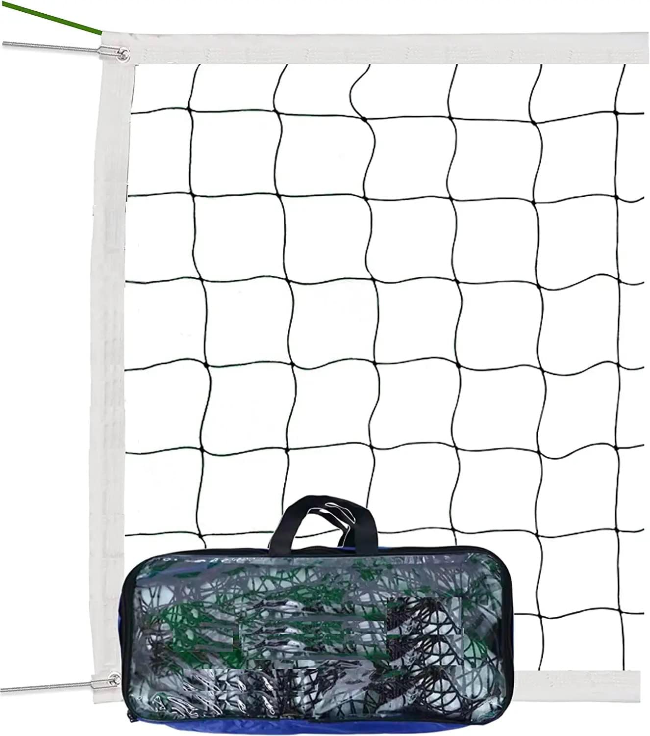 Heavy Duty Volleyball Net Outdoor with Aircraft Wire Rope, Professional Volleyball Net for Pool