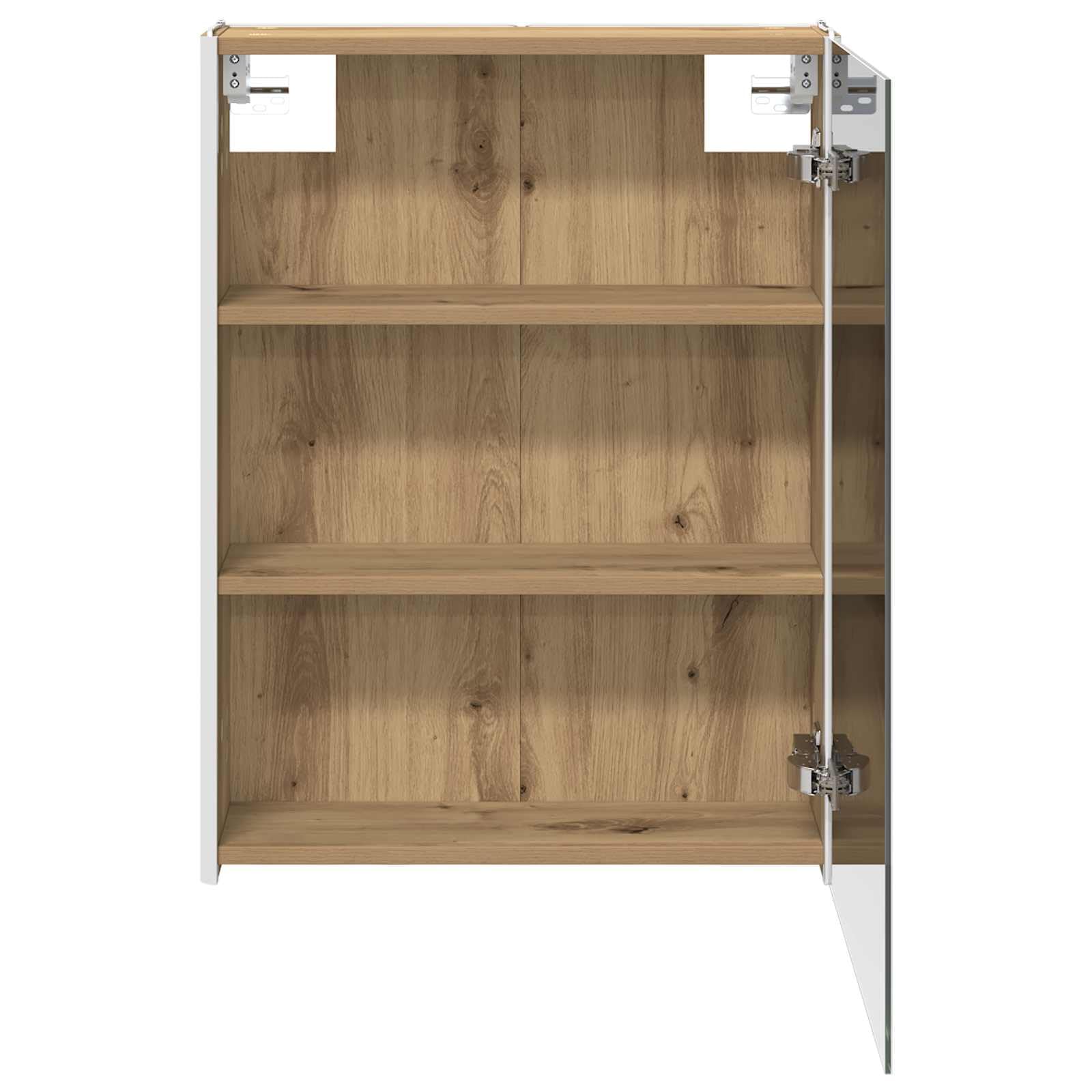 vidaXL Armario con Espejo de baño Roble Artisan 53,5 x 15,5 x 70 cm
