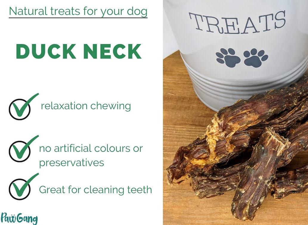 PawGang, Duck Neck 200g, 100% Natural Treats for Dogs Puppies Young Adult Old Small and Large, Tasty Air Dried Chews Snacks - Image 4