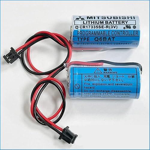 Miniatura 5 de (15 piezas) 3V 1800mAh Q6BAT CR17335SE-R Reemplazo PLC Batería de litio Q6BAT, CR17335SE-R, BKO-C10811H03 para sistema QNS con enchufe