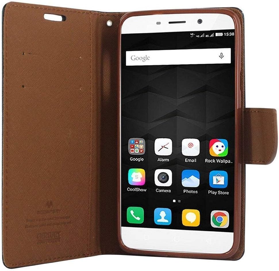ORC Redmi 9A Flip Cover – Luxury Magnetic Flip Cover for Redmi 9A (Black:Brown)