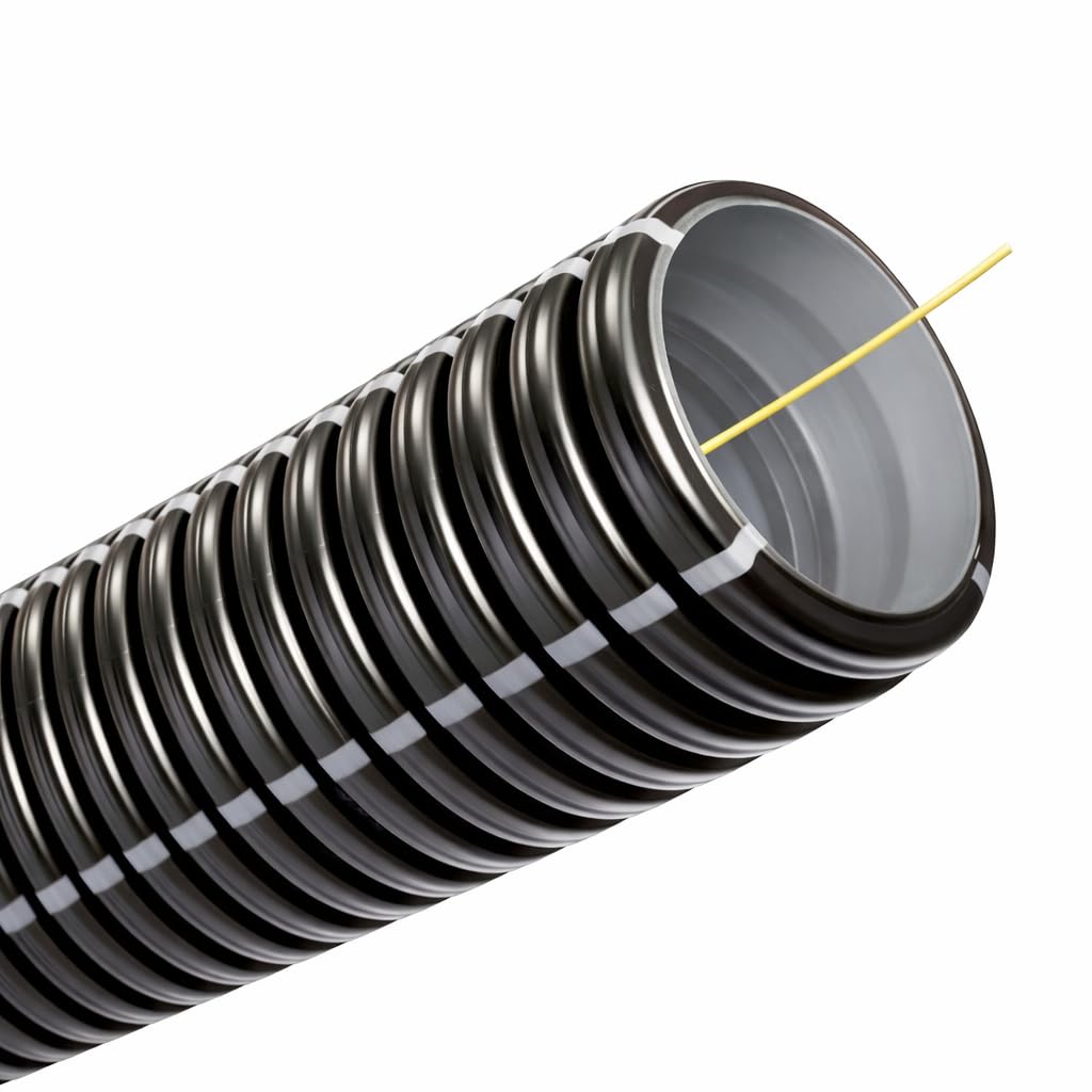 Gaine TPC Flexichoc IK10 ignifugée Noire Ø 75 mm 25 m PP IP44 750 N 20 J NF OUTILE