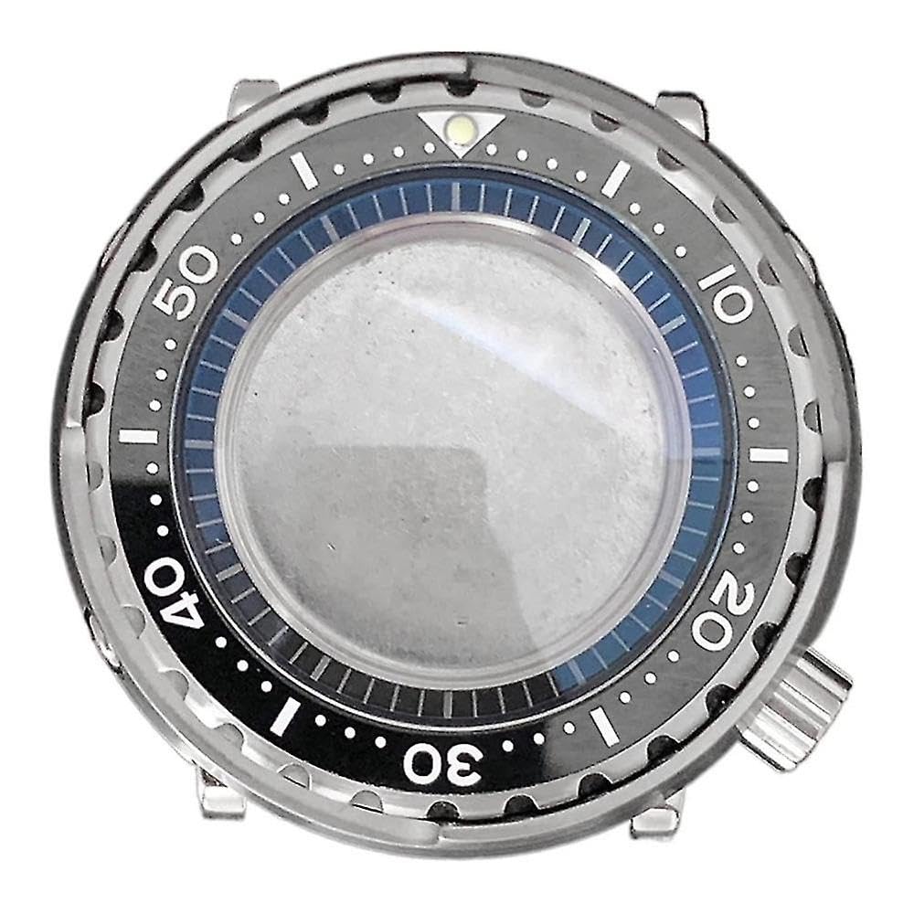 Caja de acero inoxidable de cristal mineral de 45 mm para reloj Nh35/nh36 con mecanismo de modificación de movimiento mecánico