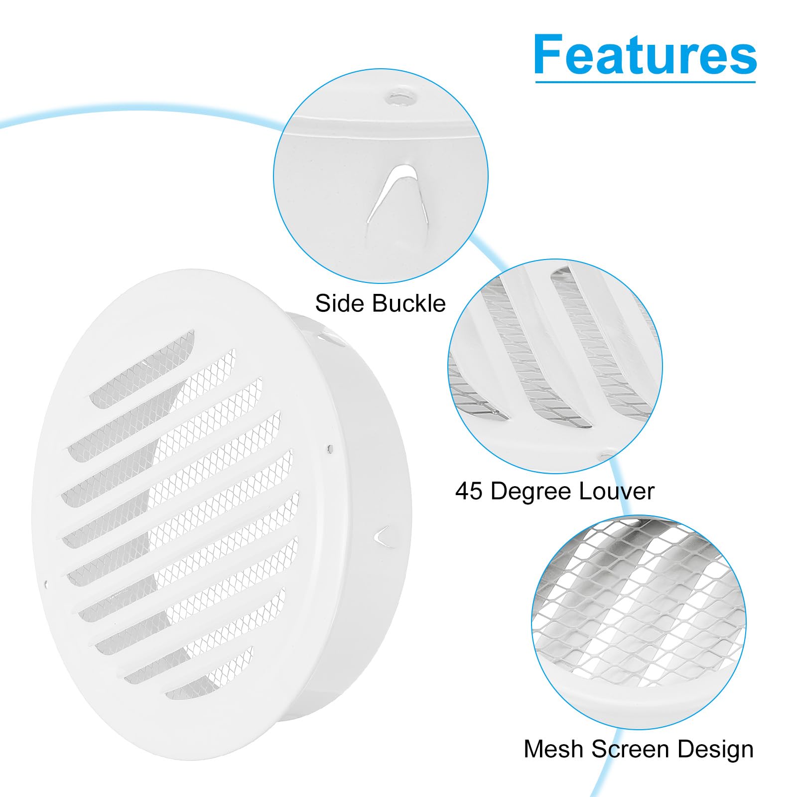 PATIKIL 8" Round Air Vent Cover - Image 3