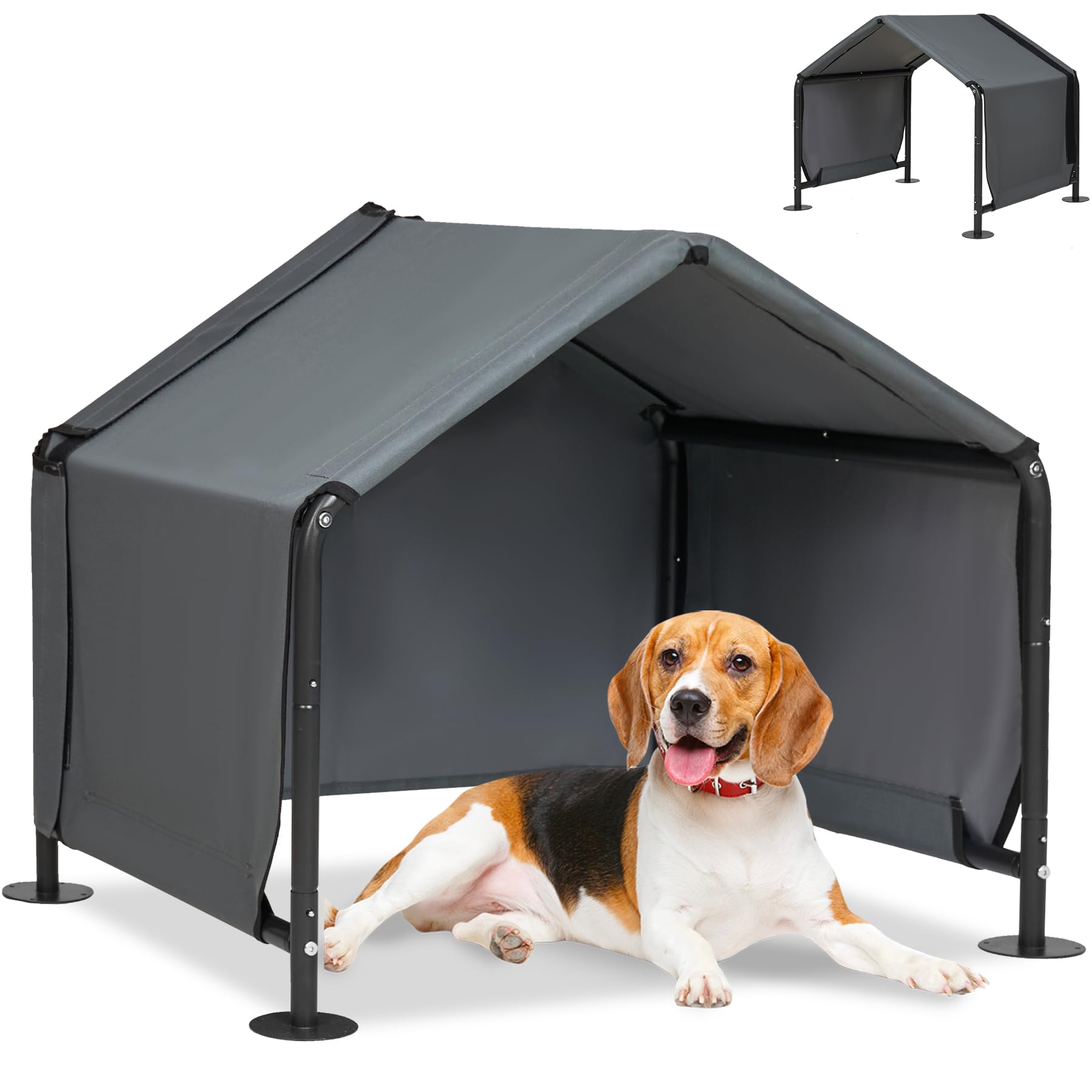 Tenda parasole per cani da esterni, tenda per cani di piccola taglia | Cuccia per cani di piccola taglia, 74,9 x 65 x 65 cm, per sole e pioggia, impermeabile, per animali di piccola taglia