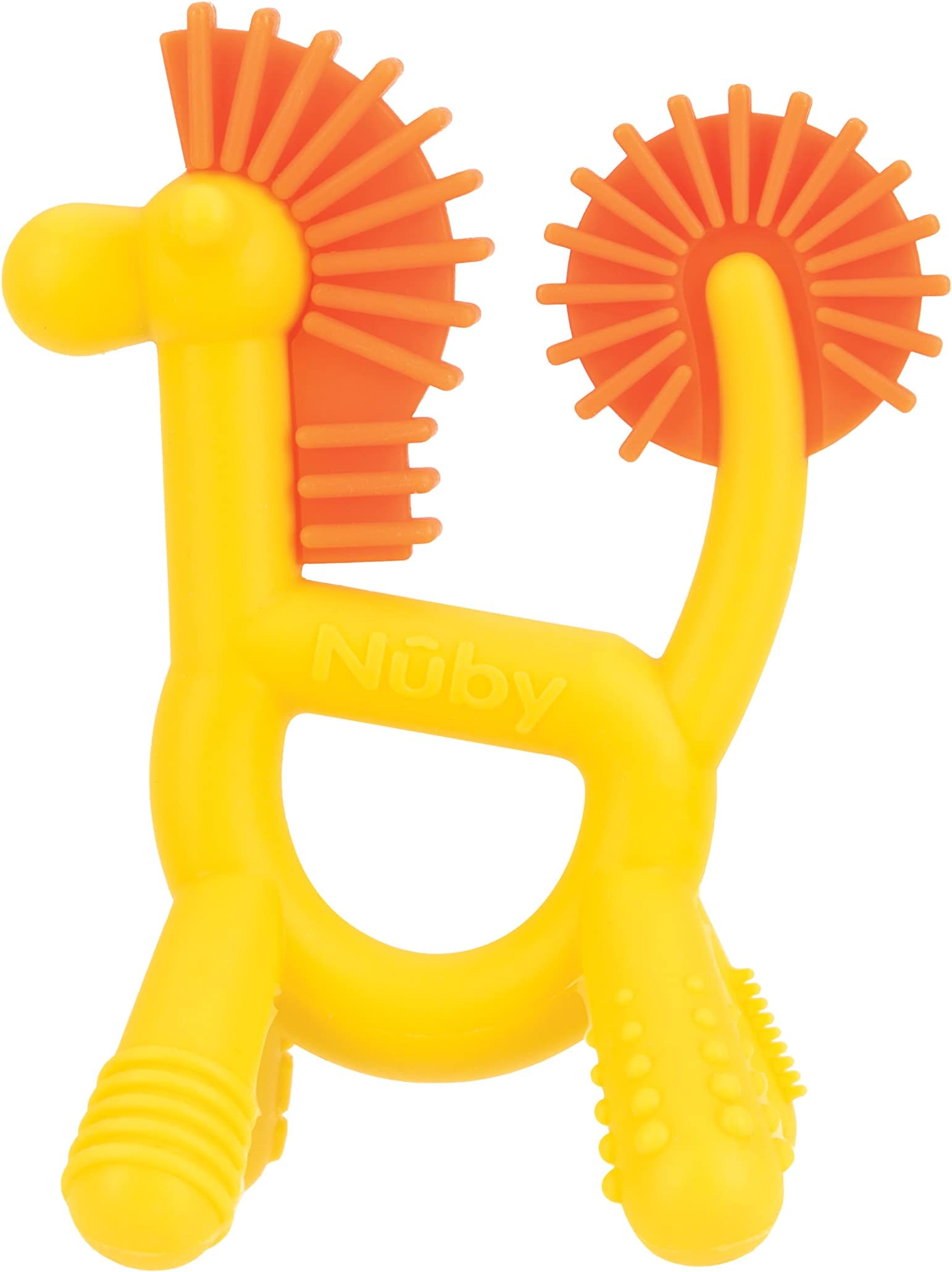 Silicone Geo Zoos Teether - Giraffe Teething Toy for Babies 3+ Months - Soothes and Massages Sore Gums