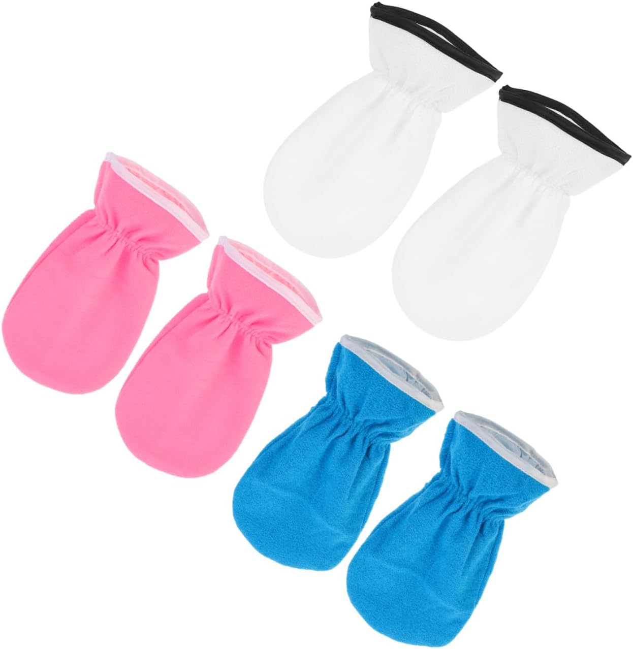 3 Pairs Moisturizing Wax Gloves Hand Care Mittens with Essential Oils Thermal Insulated Gloves for Dry, Rough Skin